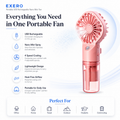 Portable USB Rechargeable Nano Mist Fan with 4 Speed Cooling